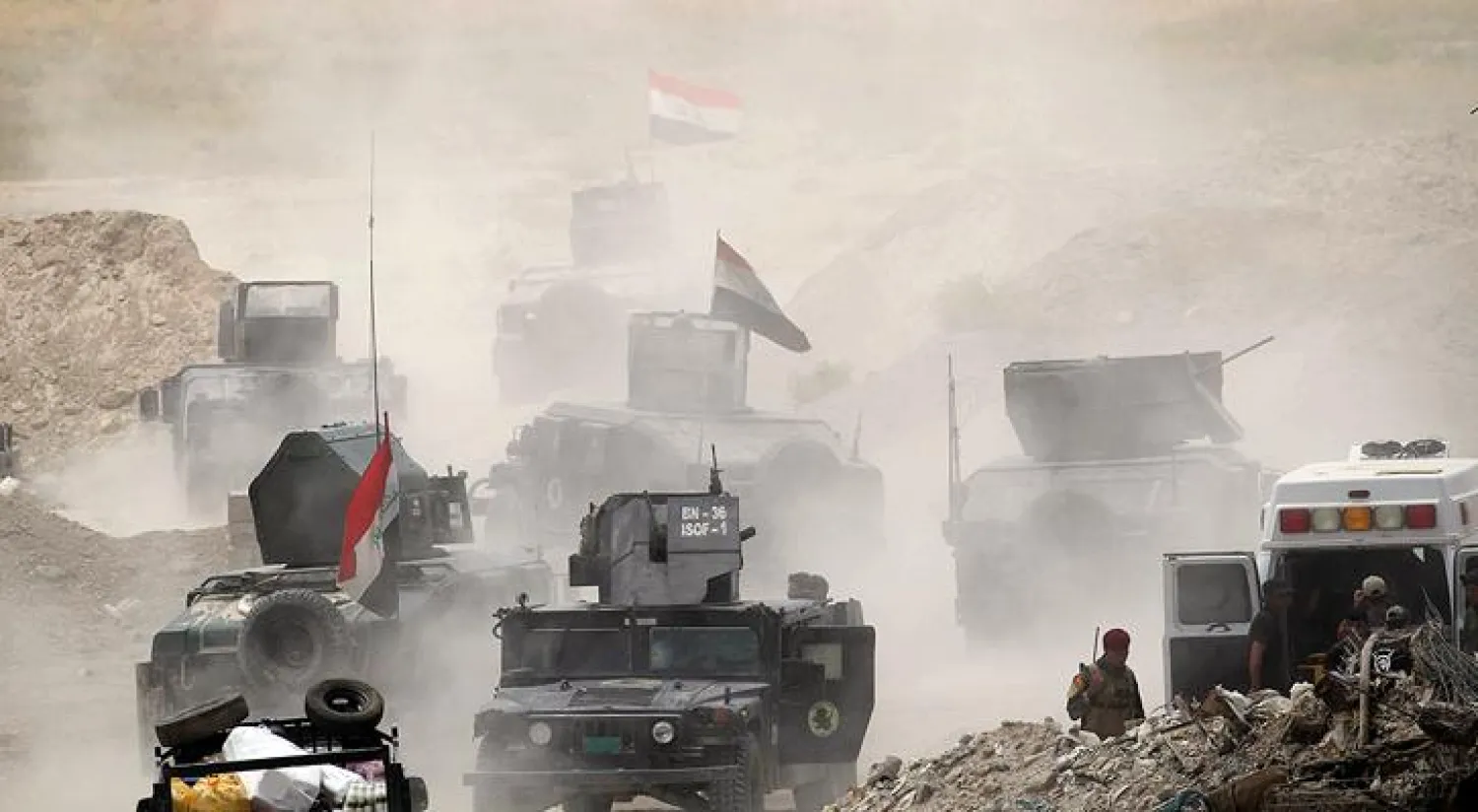 القوات العراقية على مشارف الفلوجة