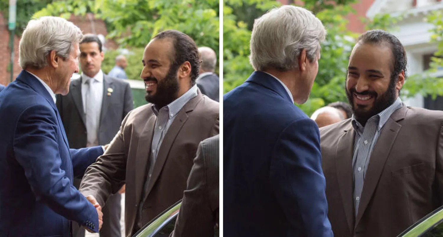 ولي ولي العهد السعودي يبحث مع وزير الخارجية الاميركي العلاقات الثنائية