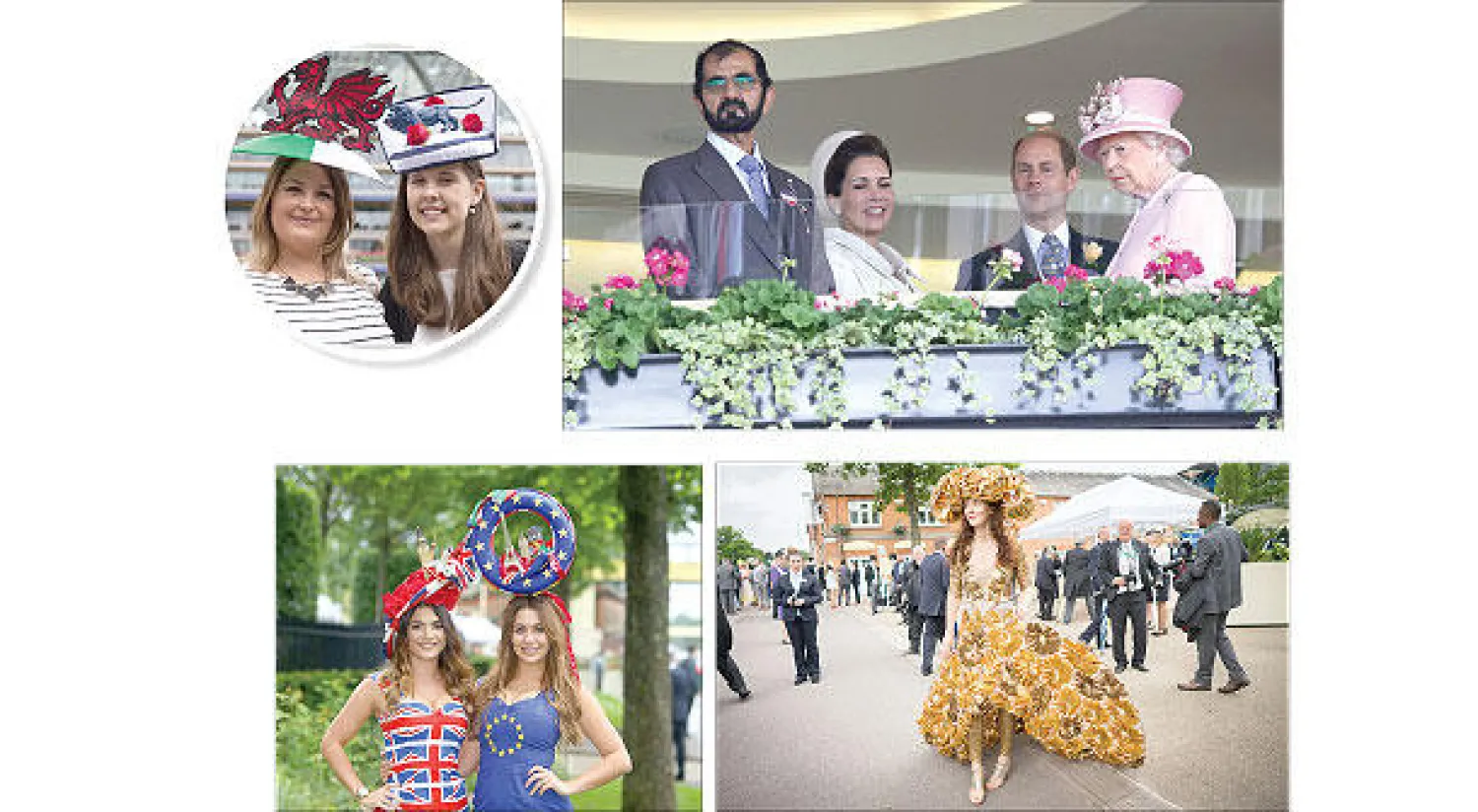 القبعات تحاكي مصير بريطانيا ومباريات «اليورو» على هوامش مضمار «رويال آسكوت»