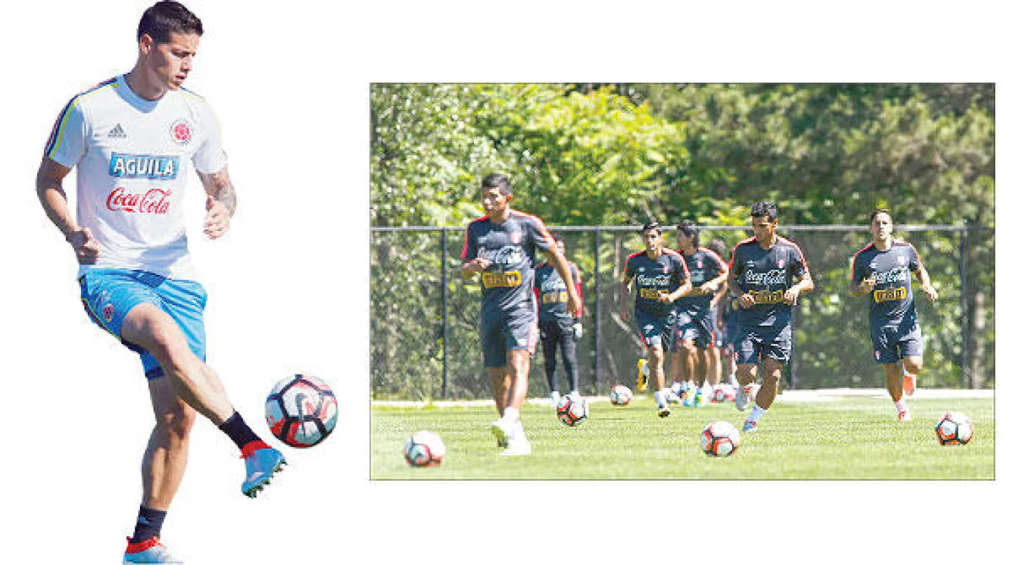 منتخب بيرو يتطلع لإحراز اللقب الأول منذ أكثر من 40 عامًا و رودريغيز ورقة كولومبيا الرابحة (أ.ب)