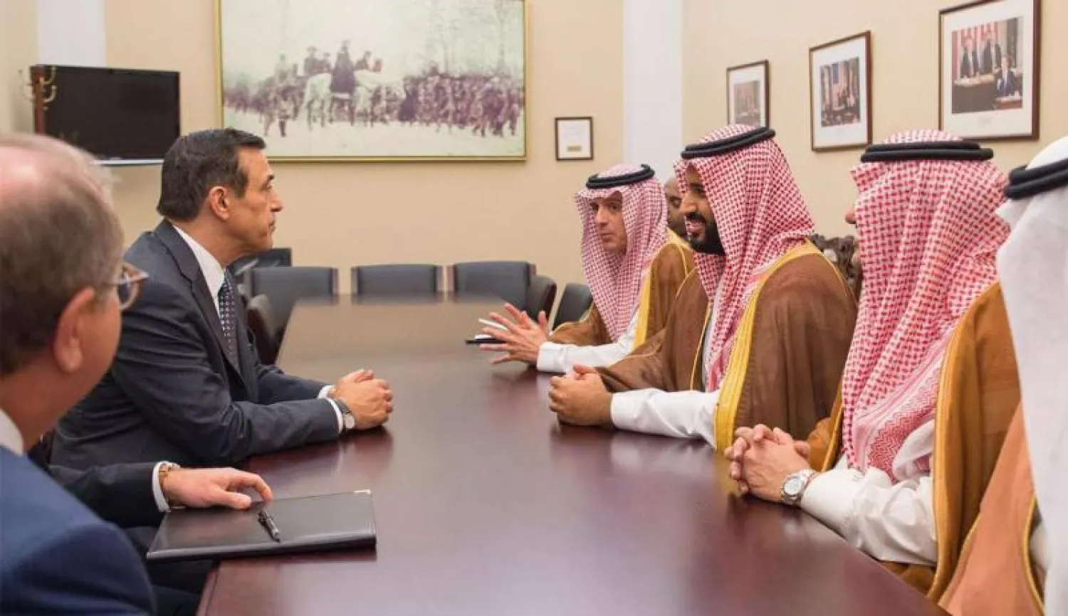 محمد بن سلمان يجتمع برئيس مجلس النواب الأميركي ورؤساء وأعضاء اللجان بمجلسي الشيوخ والنواب