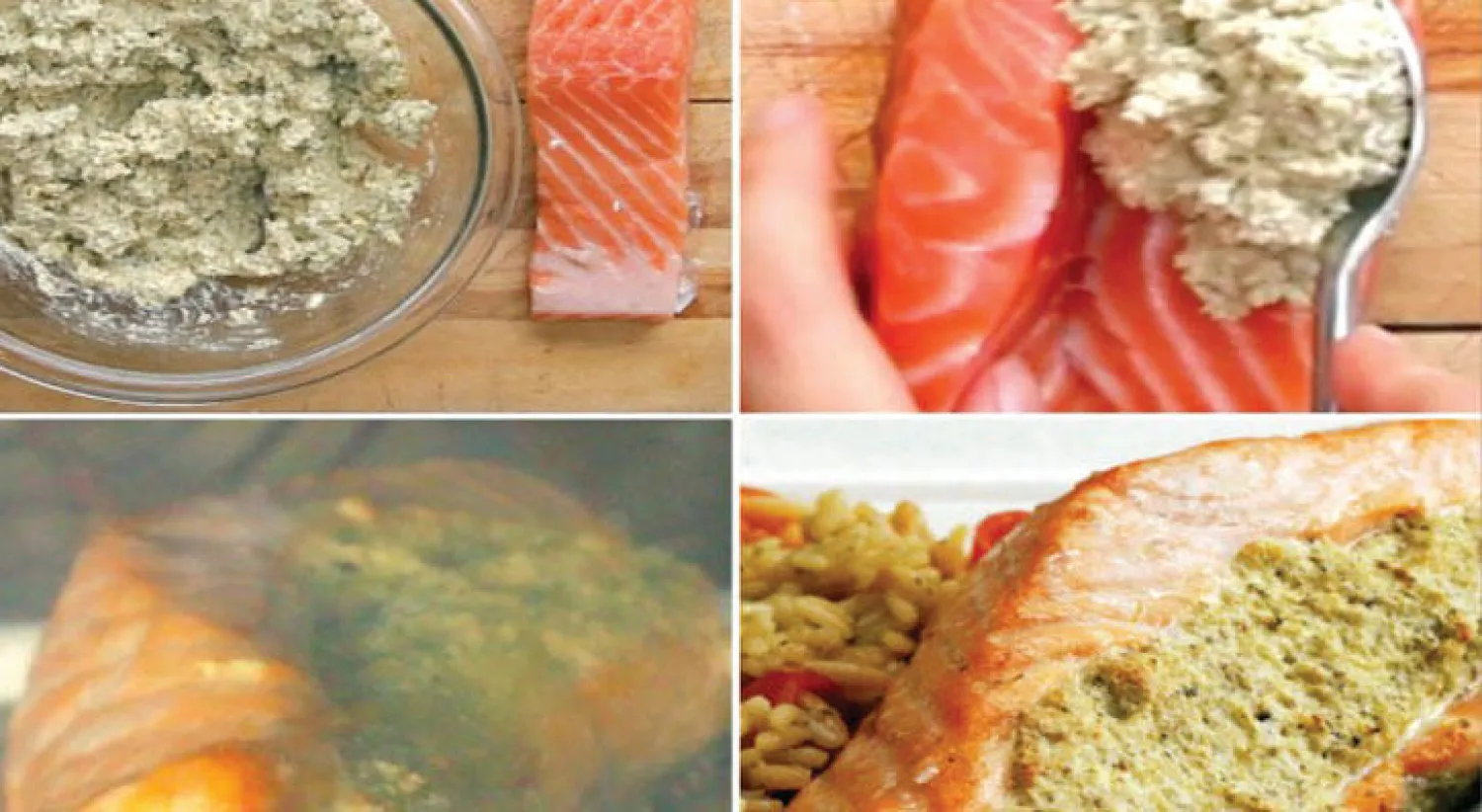 وصفة 30 دقيقة: سلمون بصلصة البيستو