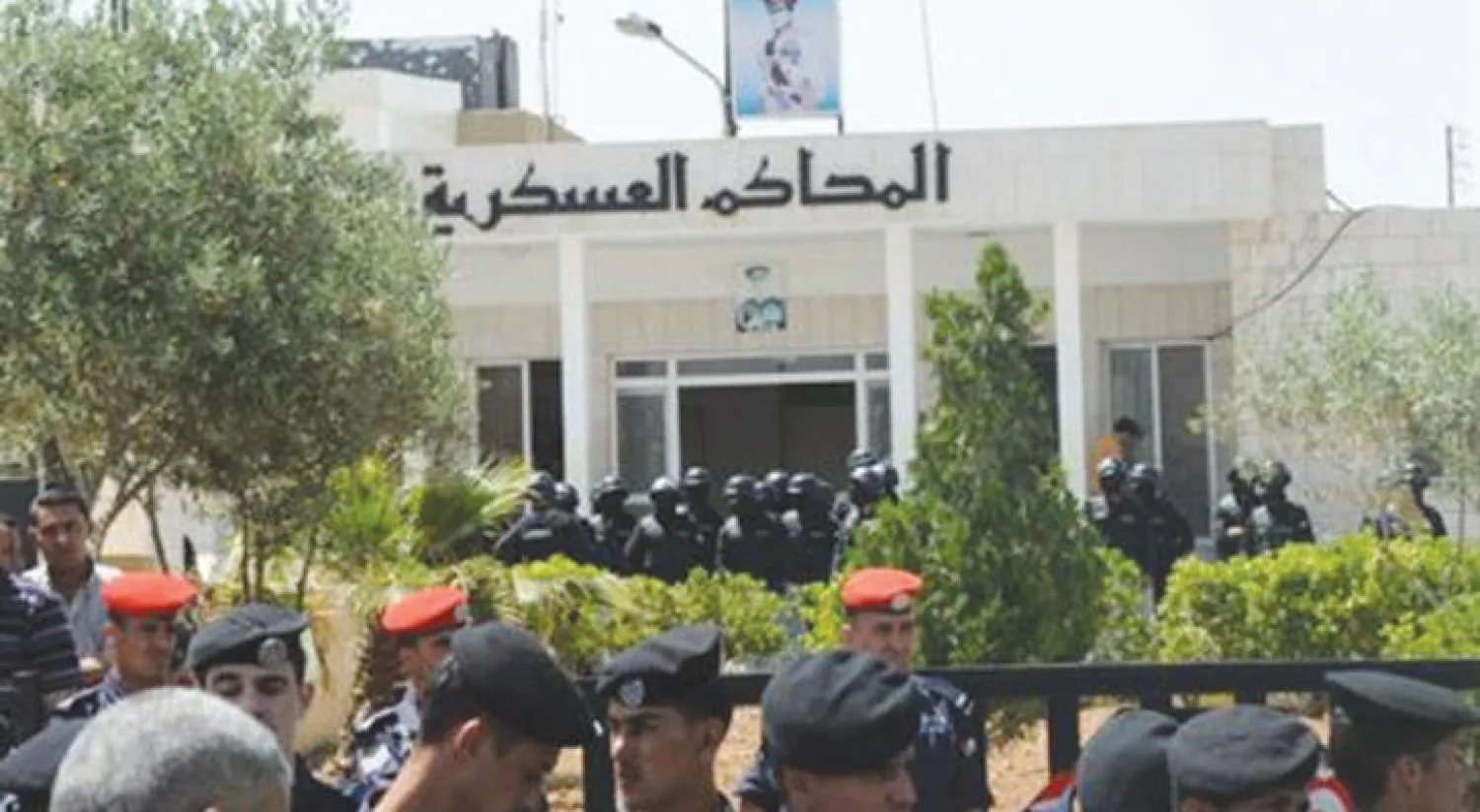 المحكمة العسكرية بالعاصمة عمان حيث أدين المتهم العراقي خالد كاظم الربيعي «الشرق الاوسط»