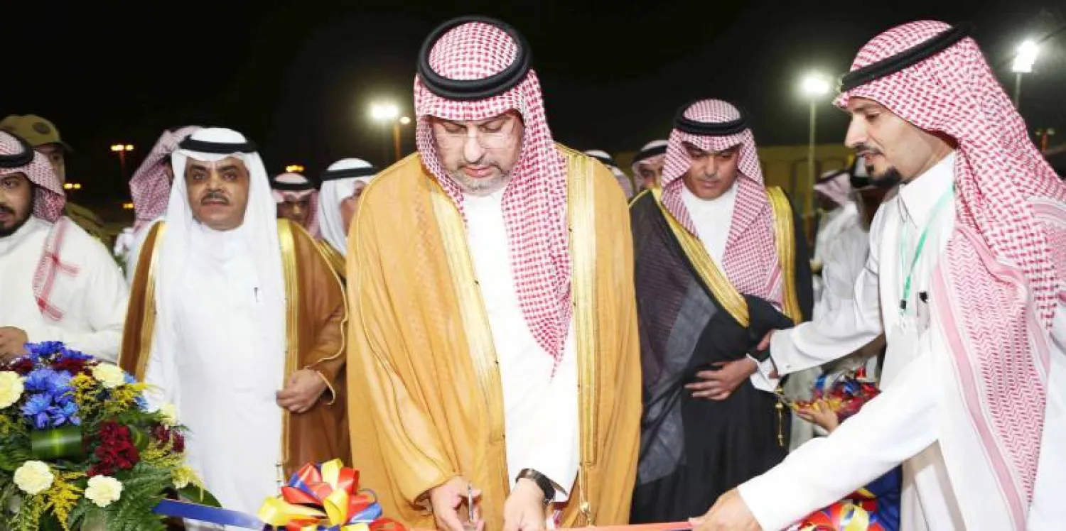 جانب من زيارة الأمير عبد الله بن مساعد للقصيم أول من أمس (المركز الإعلامي)