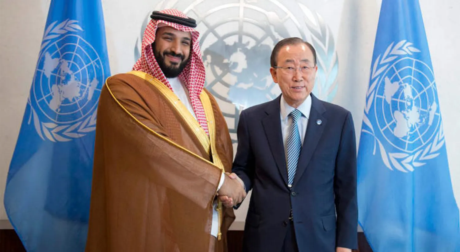 ولي ولي العهد السعودي يلتقي الأمين العام للأمم المتحدة