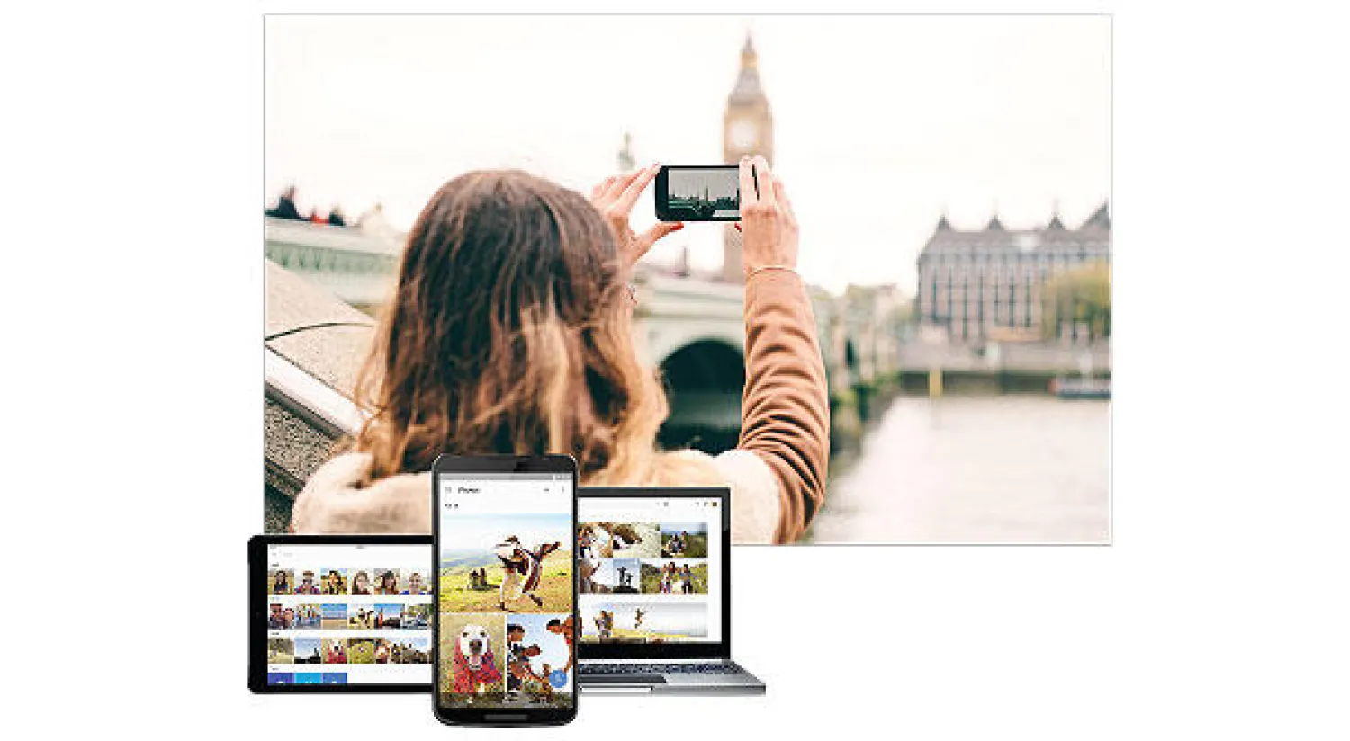 سائحة تلتقط صورة بهاتفها لساعة بيغ بن الشهيرة في لندن («الشرق الأوسط»)