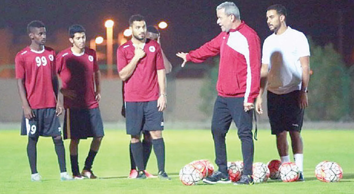 من تدريبات سابقة للفيصلي («الشرق الأوسط»)