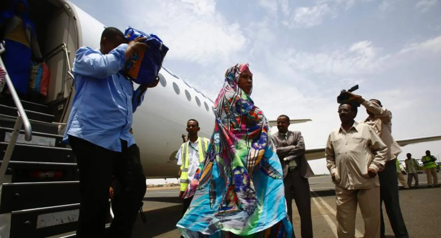 مواطنون من جنوب السودان يصلون الخرطوم بعد إجلائهم