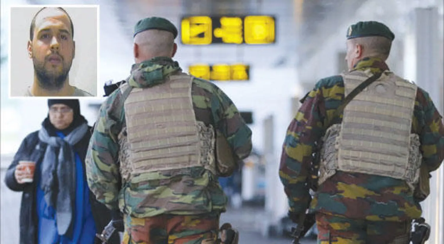 خالد بكراوي («الشرق الإوسط») - انتشار أمني في العاصمة بروكسل عقب التفجيرات الإرهابية في مارس الماضي («الشرق الأوسط»)