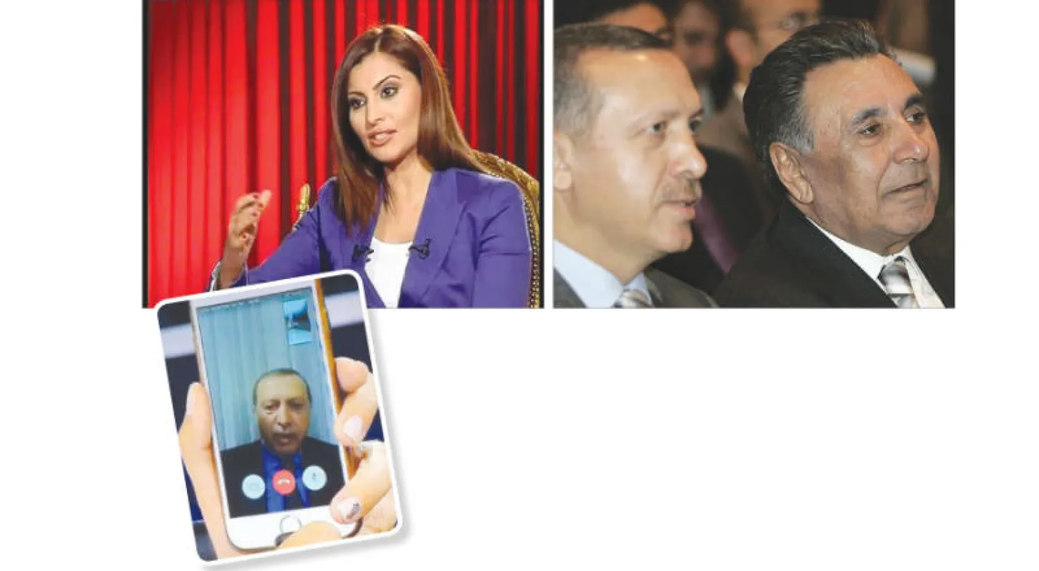 دوغان مالك المجموعة الإعلامية وإردوغان في زمن التحالف - المذيعة هاندا فيرات سهلت حديث  إردوغان إلى شعبه عبر «فيس تايم» -  إردوغان على «فيس تايم»