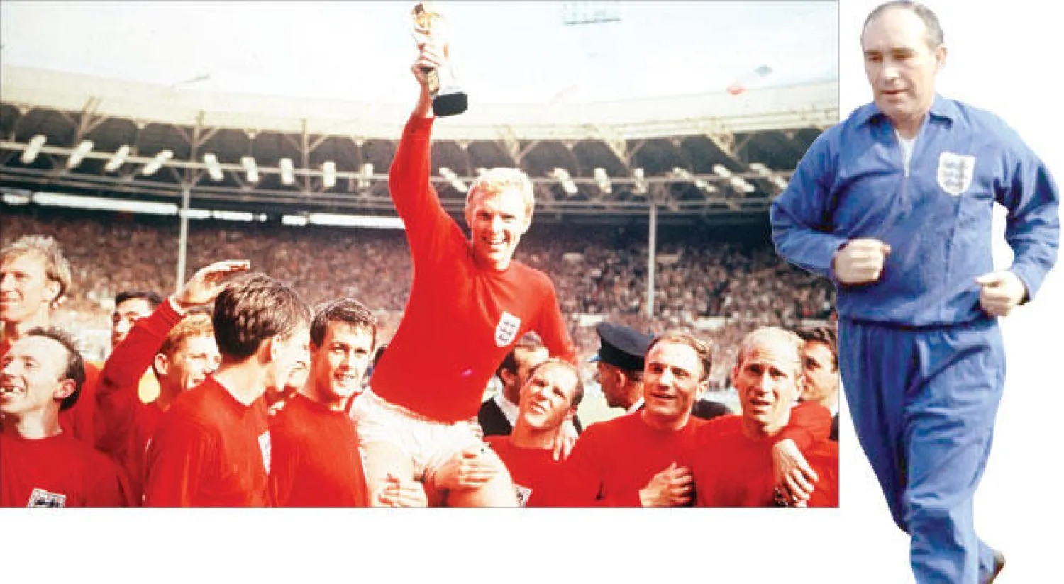 المدرب ألف رامزي صانع تاريخ إنجلترا («الشرق الأوسط») - فرحة لاعبي إنجلترا منذ 50 عامًا («الشرق الأوسط»)