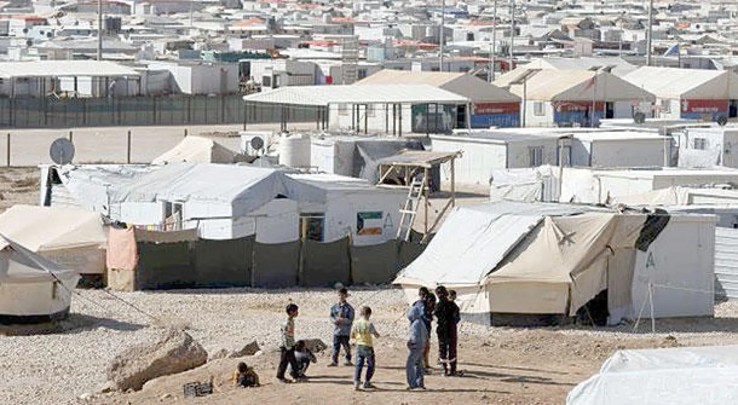 مخيم الزعتري في الأردن المخصص للسوريين (رويترز)