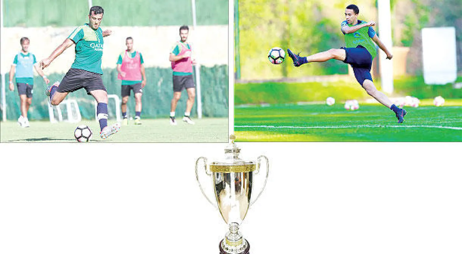 لاعب الهلال تياجو ألفيس - لاعب الأهلي عمر السومة («الشرق الأوسط»)