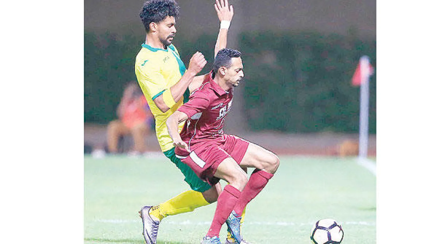 منصور حمزي في مباراة الخليج الأخيرة («الشرق الأوسط»)