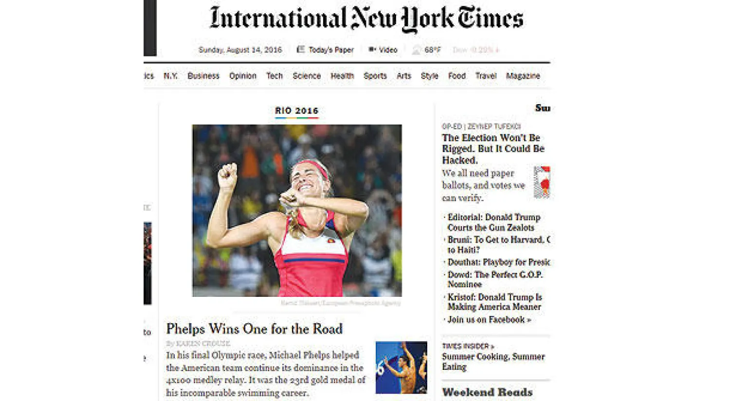 أميركا: الأولمبياد ينتصر على ترامب