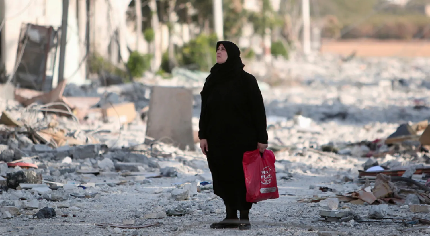 جانب من الدمار الذي حل بمسجد في جزيرة الخالدية من قبل عناصر تابعة للحشد الشعبي («الشرق الأوسط»)