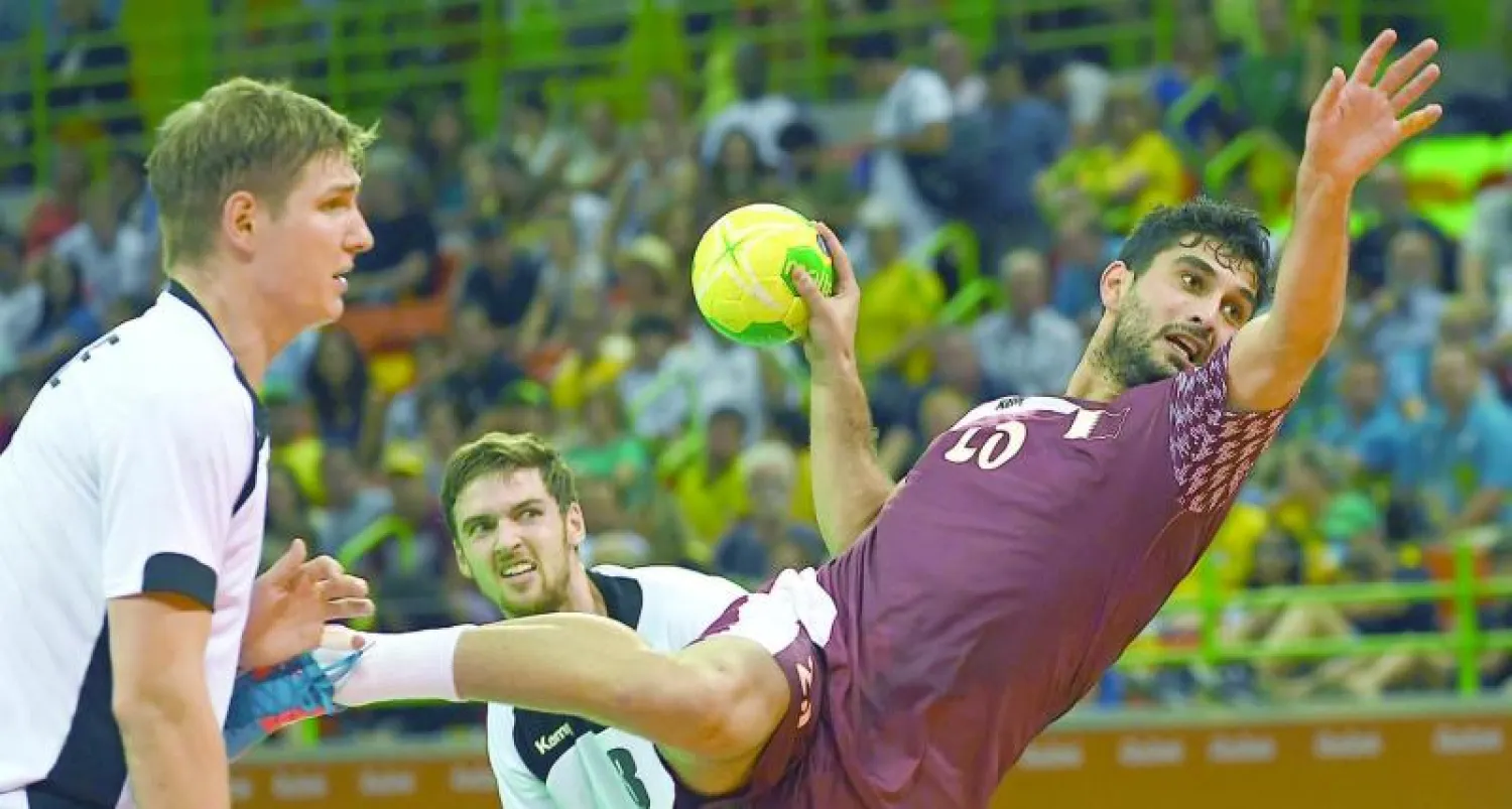 لقطة من مباراة قطر وألمانيا (أ.ف.ب)