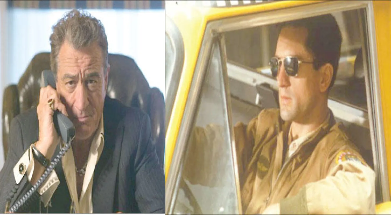 دي نيرو كما بدا في «سائق التاكسي» - لقطة من فيلم حديث له هو «السرقة»