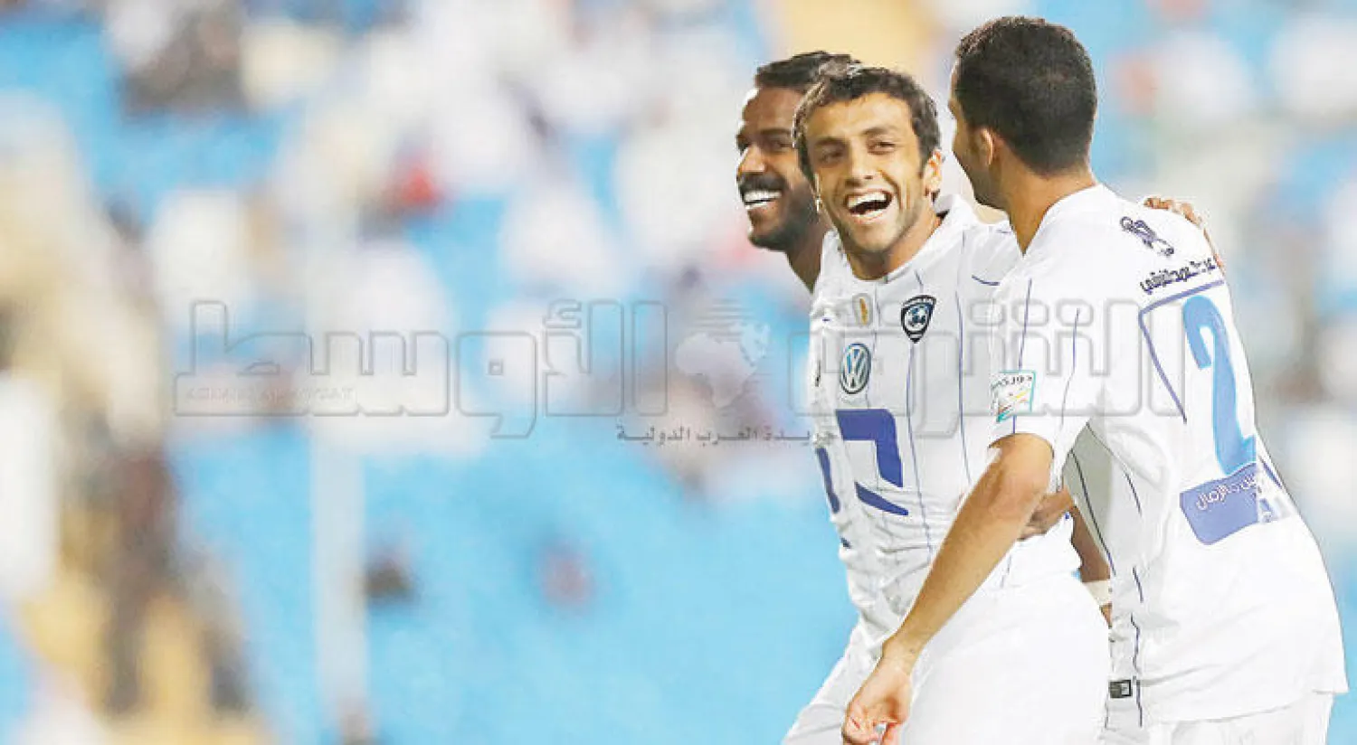 الشلهوب يحتفل بهدفه في مرمى التعاون أول من أمس (تصوير: علي العريفي)