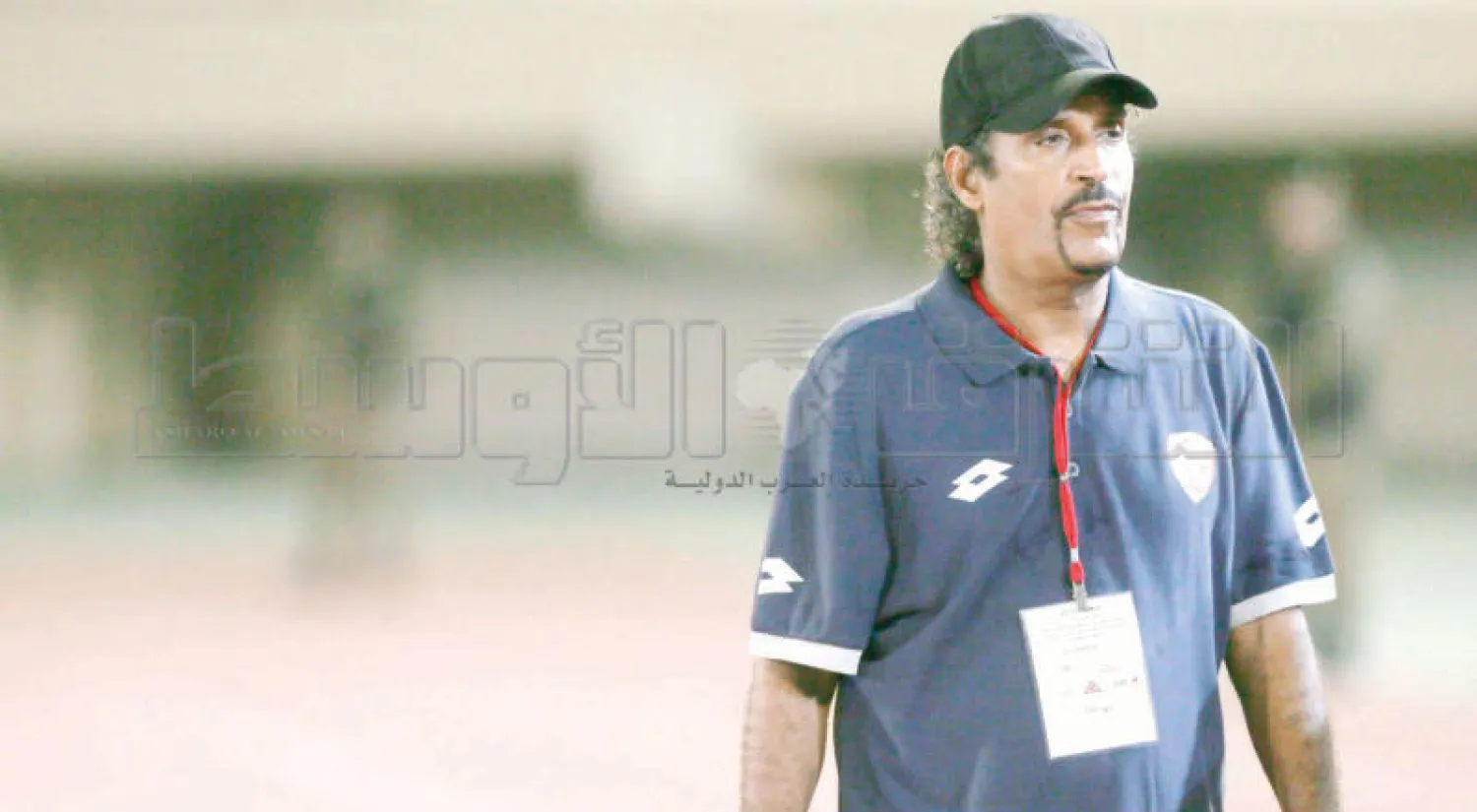 الدوسري مدرب القادسية بعد مباراتهم أمام الفيصلي (تصوير: عيسى الدبيسي)