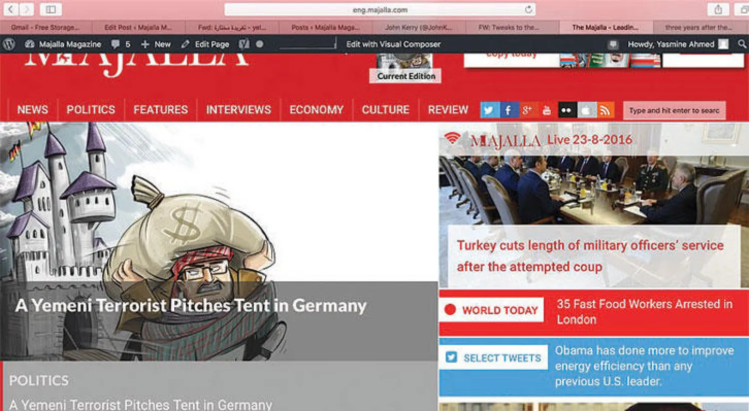 «المجلة» تطلق موقعها الجديد باللغة الإنجليزية