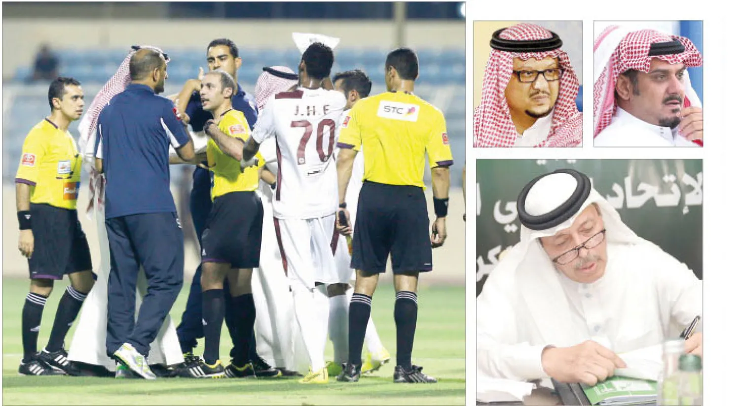 الأمير نواف بن سعد («الشرق الأوسط»)  -  الأمير فيصل بن تركي («الشرق الأوسط»)  -  عبد اللطيف بخاري («الشرق الأوسط»)  -  الحكام السعوديون أكثر المتضررين من تهم الفساد في الدوري («الشرق الأوسط»)