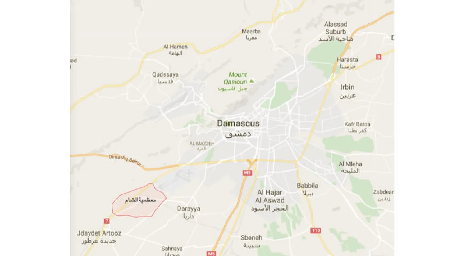 ضغوط من الأسد لإخلاء معضمية الشام.. على غرار داريا