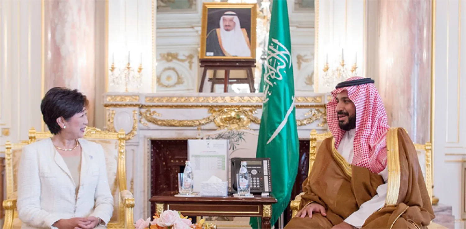 ولي ولي العهد السعودي يلتقي حاكمة طوكيو ويبحث مع مؤسسات مالية يابانية فرص الاستثمار بالمملكة
