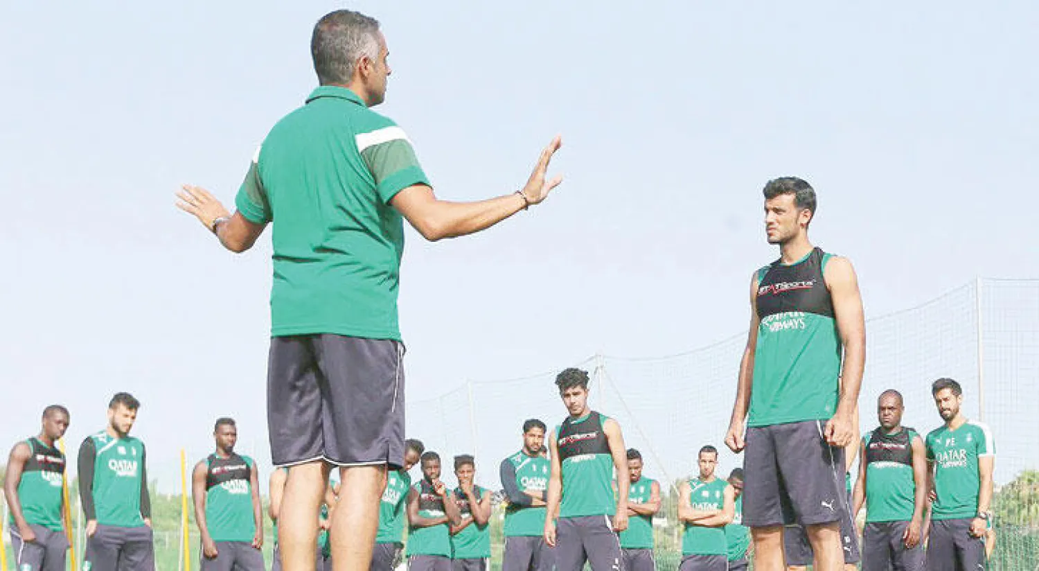 غوميز خلال تدريبات الأهلي الأخيرة (المركز الإعلامي للنادي الأهلي)