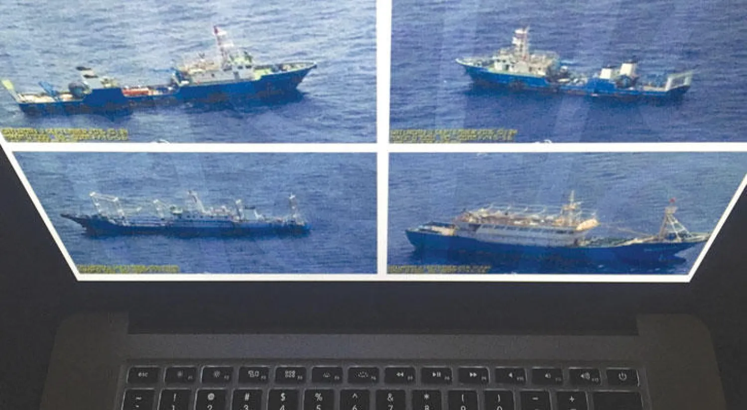 صور نشرتها الحكومة الفلبينية تبين نشاطات الصين في المناطق المتنازع عليها (أ.ب)