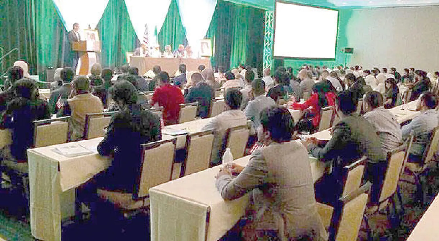 جانب من الورشة ({الشرق الأوسط})