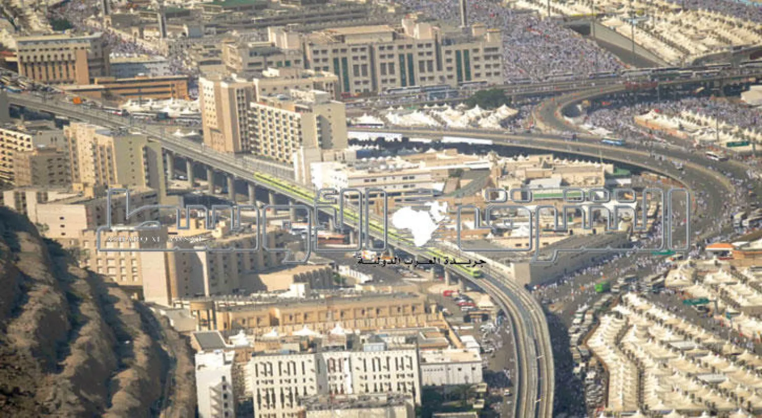 مشهد عام لقطار المشاعر (تصوير: أحمد حشاد)