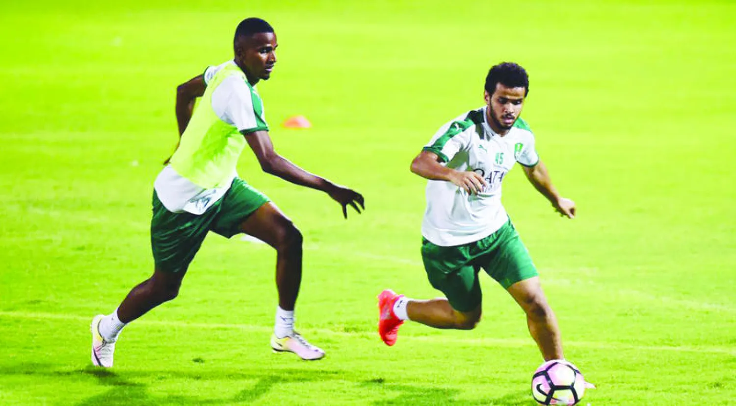 من تدريبات الأهلي الأخيرة (المركز الإعلامي لنادي الأهلي)