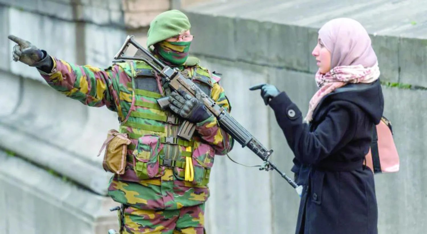 إجراءات أمنية مشددة في العاصمة بروكسل عقب تفجيرات مارس الماضي («الشرق الأوسط»)