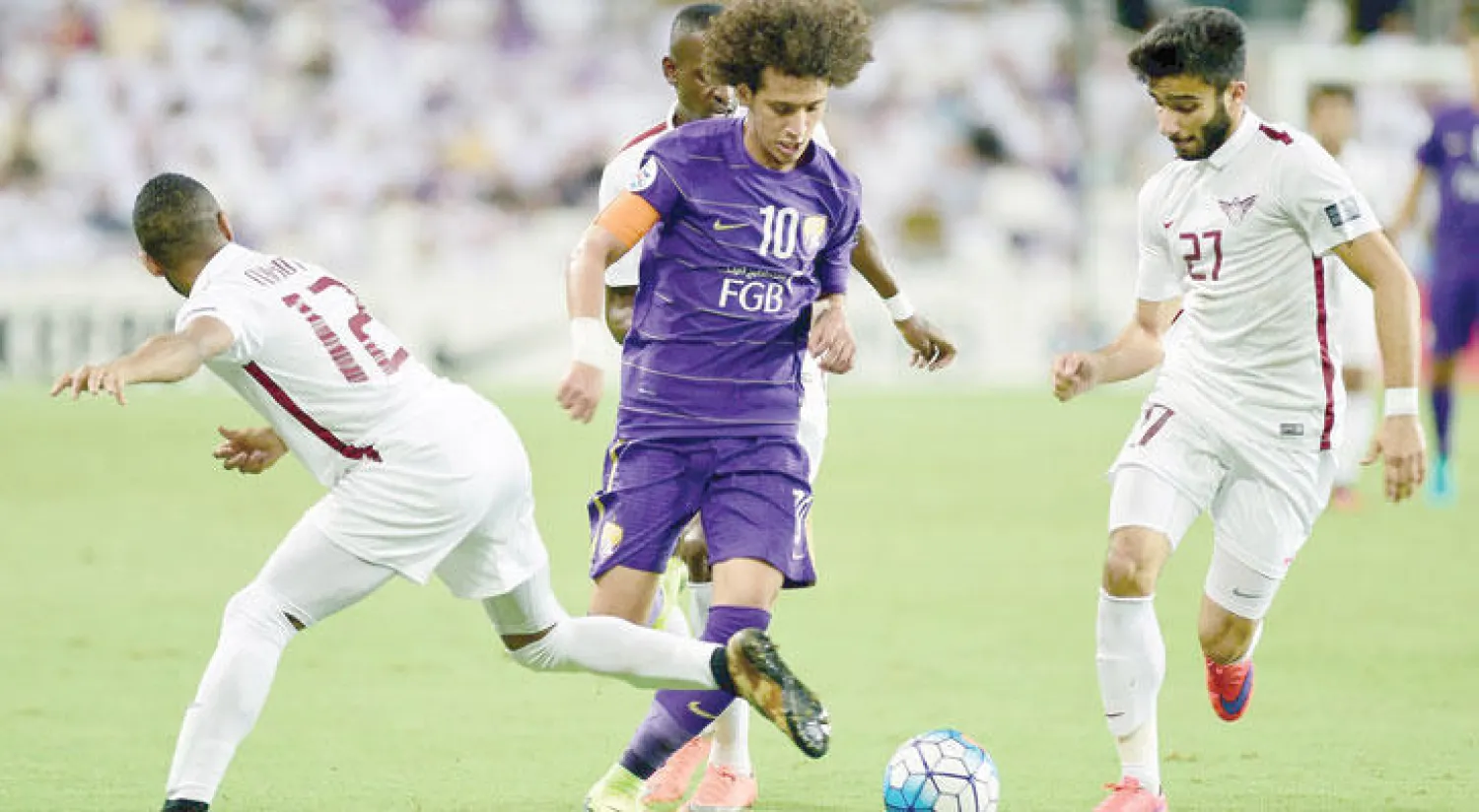 عمر عبد الرحمن في محاولة هجومية للعين أمام الجيش القطري («الشرق الأوسط»)