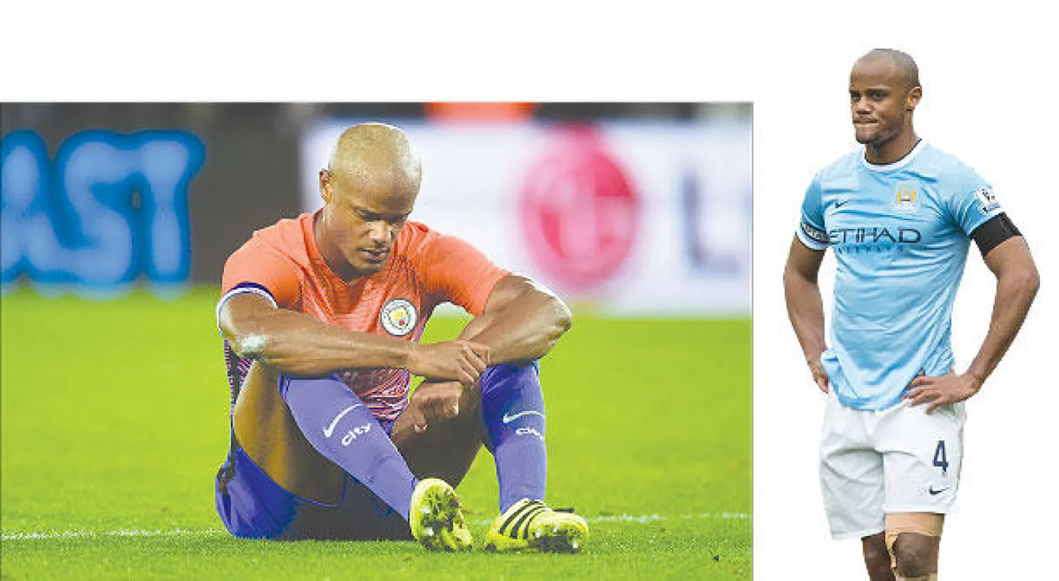 كومباني يخشى على مستقبله مع سيتي - الإصابات المتكررة تهدد كومباني بفقدان مركزه (رويترز)