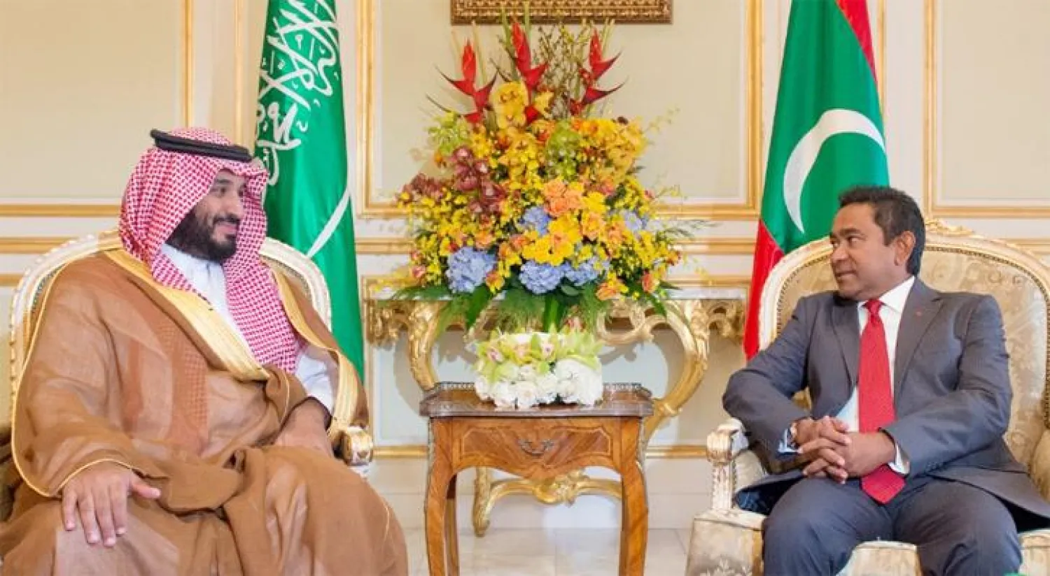 ولي ولي العهد السعودي يبحث مع رئيس المالديف مستجدات الأوضاع الإسلامية والدولية