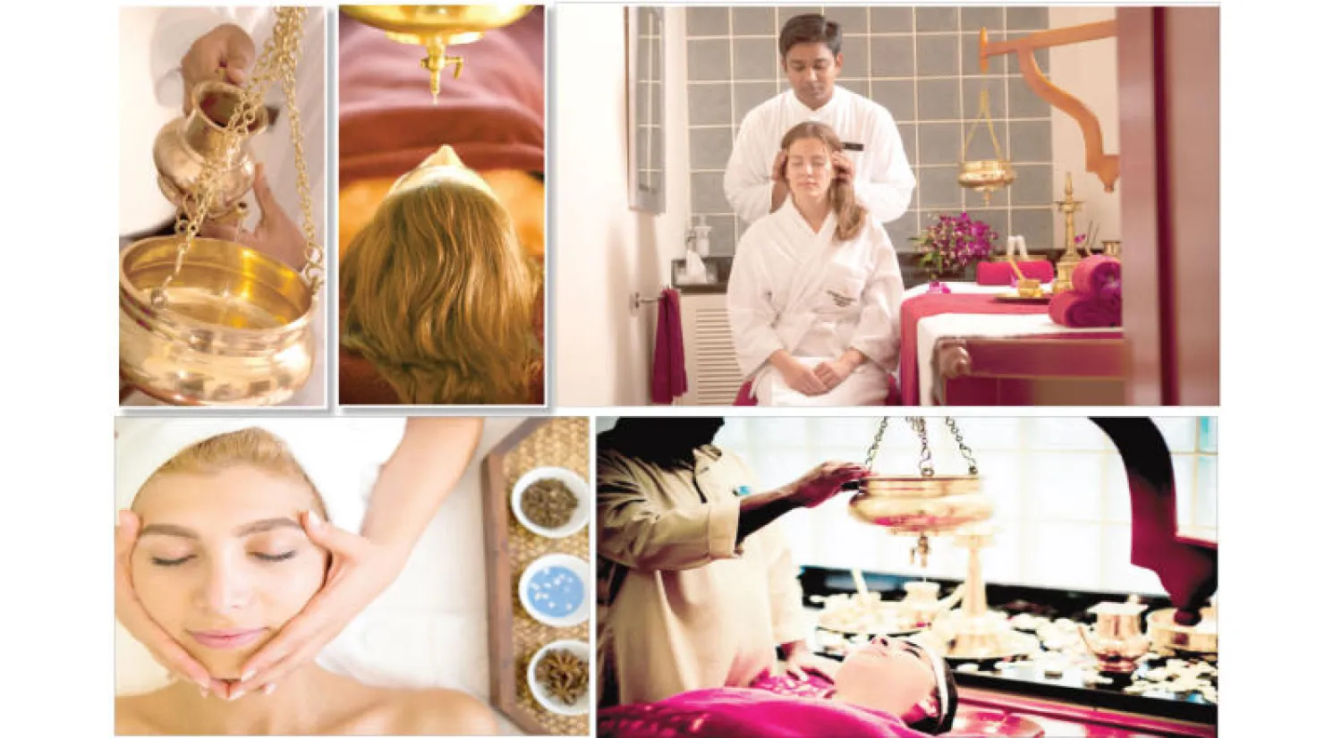 مساج الرأس من ضمن علاج الأيورفيدا - علاج الأيورفيدا الهندي - علاج يعتمد على استخدام الزيوت الهندية  - علاج الأيورفيدا الهندي - من علاجات الوجه بالتدليك