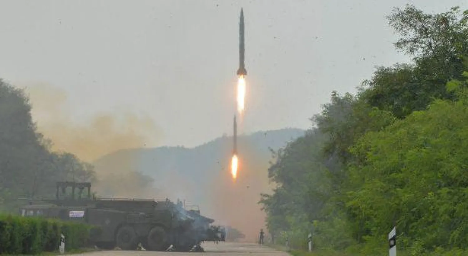 كوريا الشمالية تستهدف قاعدة أميركية بصاروخ «موسودان»