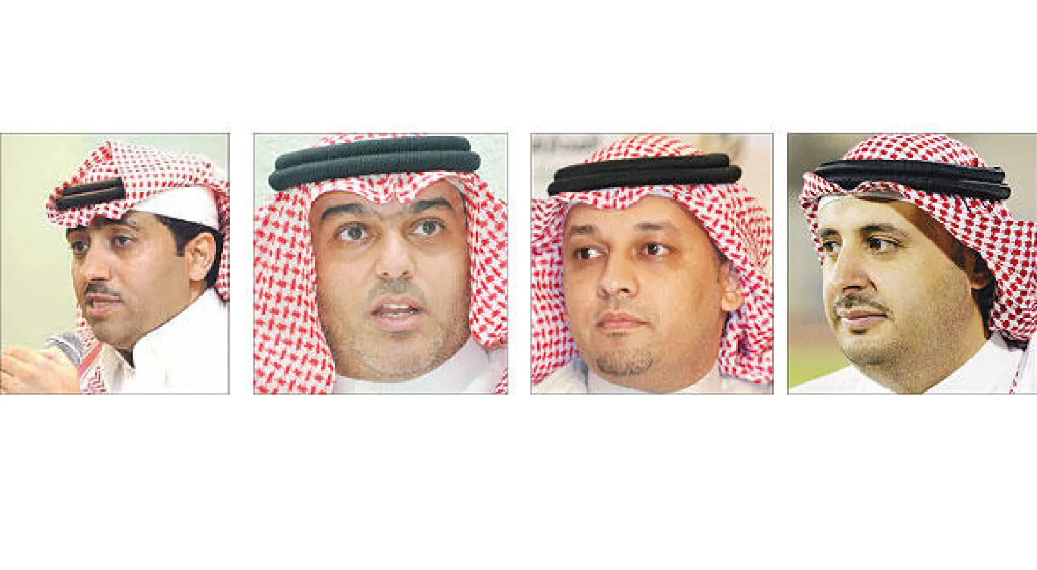 الأمير تركي بن خالد - عادل عزت - سلمان المالك  - محمد النويصر («الشرق الأوسط»)