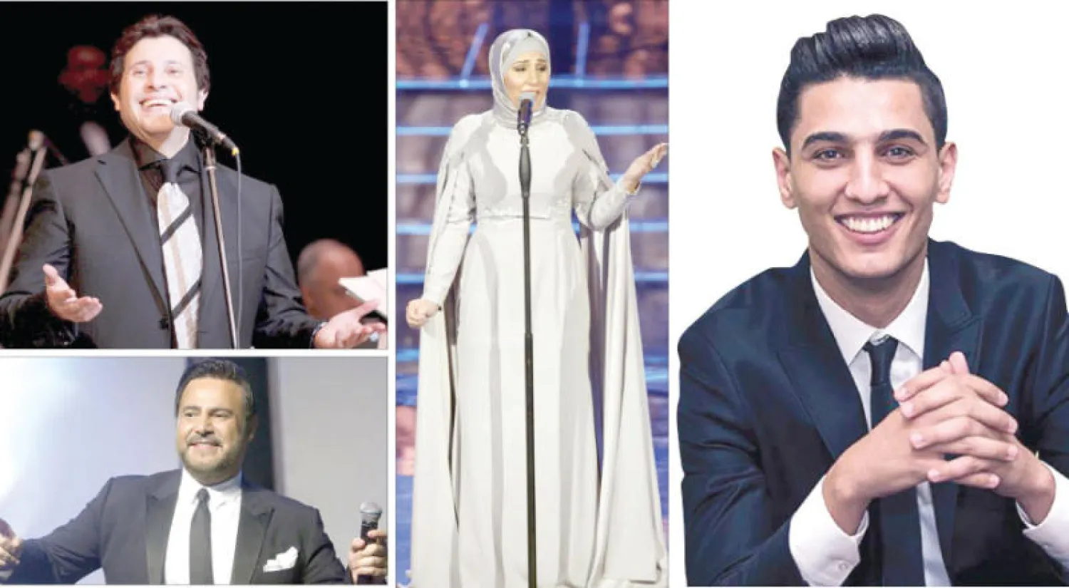 محمد عساف - نداء شرارة - هانى شاكر - عاصي الحلاني ({الشرق الأوسط})