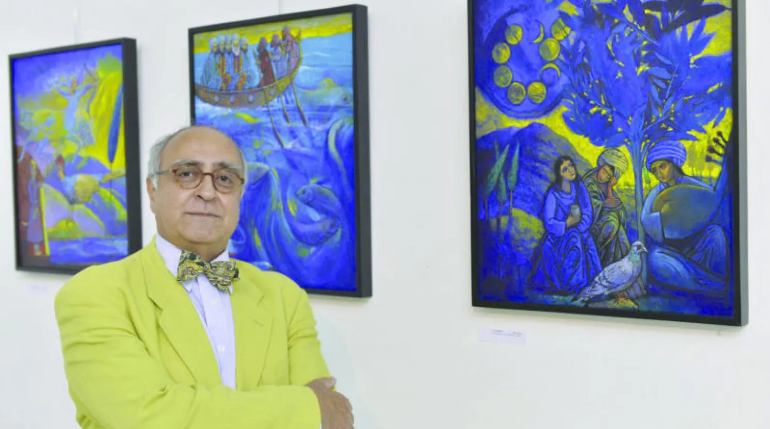 جهاد أبو سليمان في معرضه