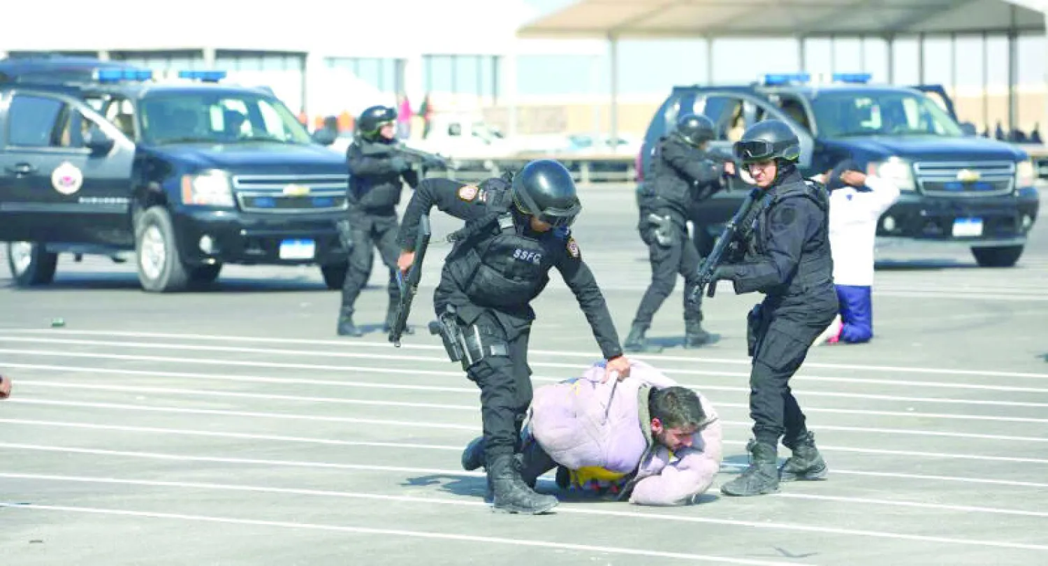 جانب من أحد التمرينات الأمنية في المنامة