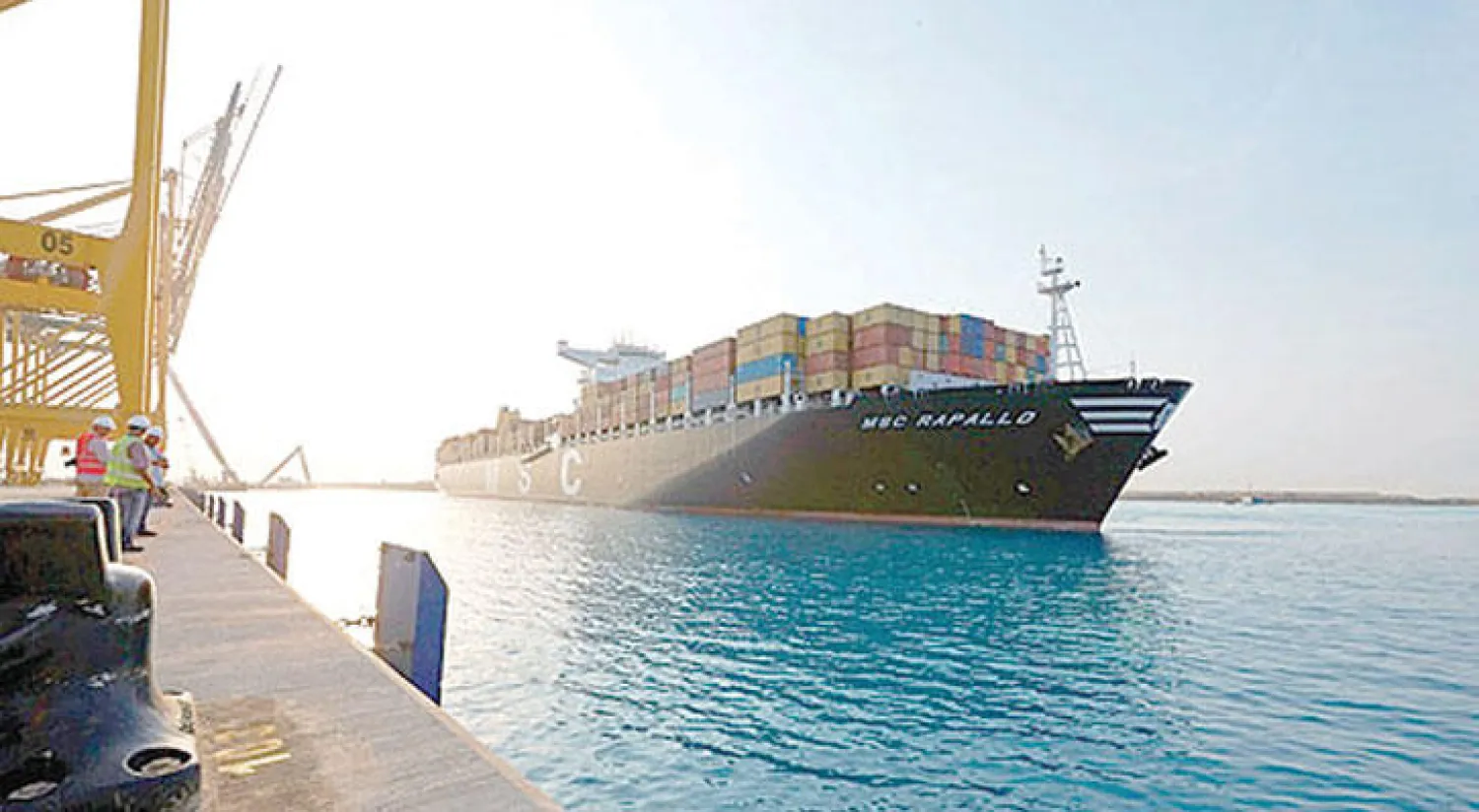 ميناء مدينة الملك عبد الله الاقتصادية («الشرق الأوسط»)