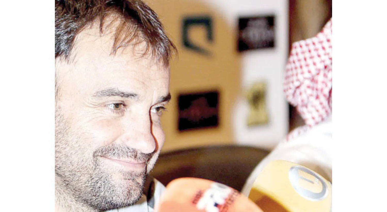 سييرا خلال المؤتمر الصحافي أمس (المركز الإعلامي لنادي الاتحاد)