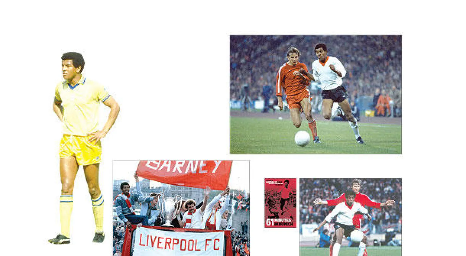 غايل في المواجهة أمام بايرن ميونيخ في نصف نهائي الكأس الأوروبية عام 1981 («الشرق الأوسط») - مهارات غايل لم تمنع الإساءات العنصرية تجاهه («الشرق الأوسط») - غايل.. لون بشرته أذاقه العذاب - غايل والظهير ألان كينيدي يحملان الكأس الأوروبية عام 1981 («الشرق الأوسط»)