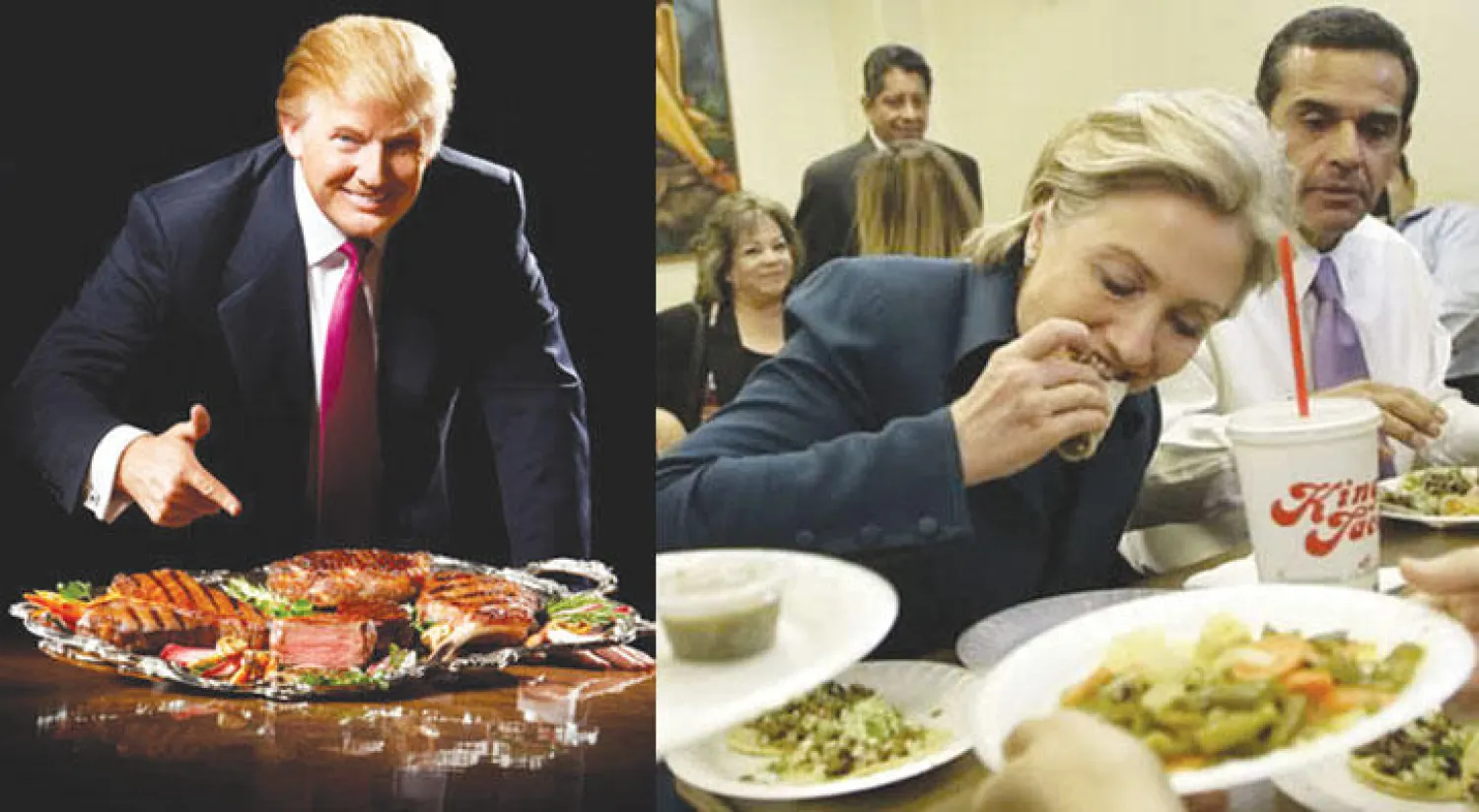 هيلاري أبدت إعجابها بالمطبخ المكسيكي لكسب أصوات الأقليات  -  قصة عشق بين ترامب والمطبخ الأميركي