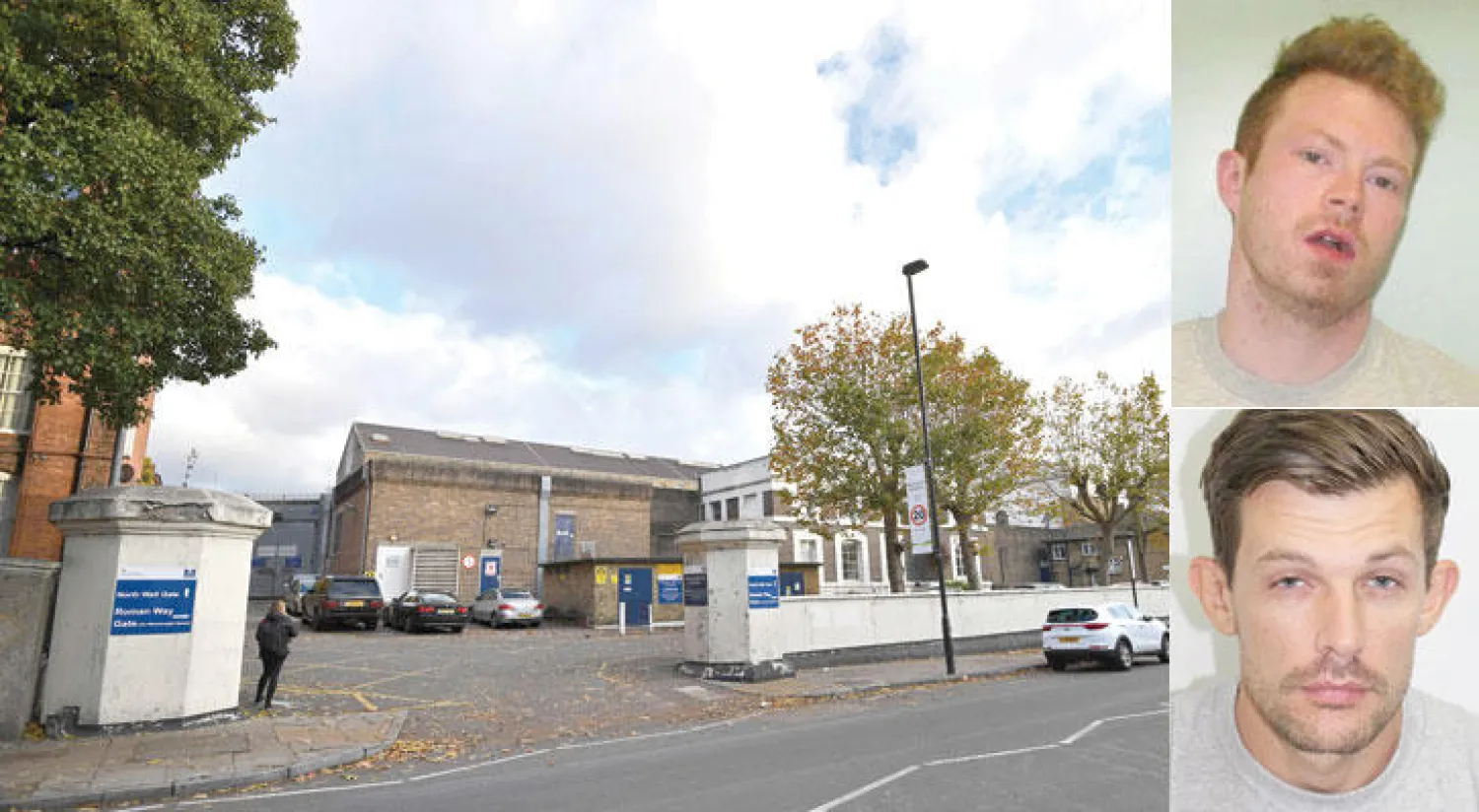 المجرم ماثيو بايكر (رويترز)  -  المجرم أنتوني ويتلوك (رويترز)  -  سجن «بنتونفيل» شمال العاصمة البريطانية لندن (أ.ف.ب)