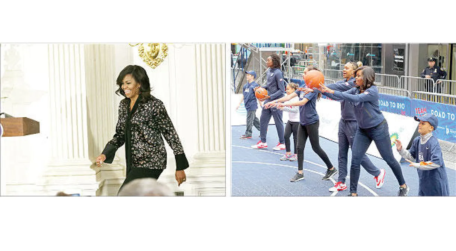 حولت ميشيل أوباما اهتمامها للعائلة والأطفال، ودشنت مشاريع تحث على الغذاء الصحي وأهمية التمارين الرياضية.  -  من خلال وسم # ميشيل 2020 على تويتر عبر كثيرون عن آمالهم في أن تكون ميشيل أوباما المرشحة القادمة للرئاسة (غيتي)