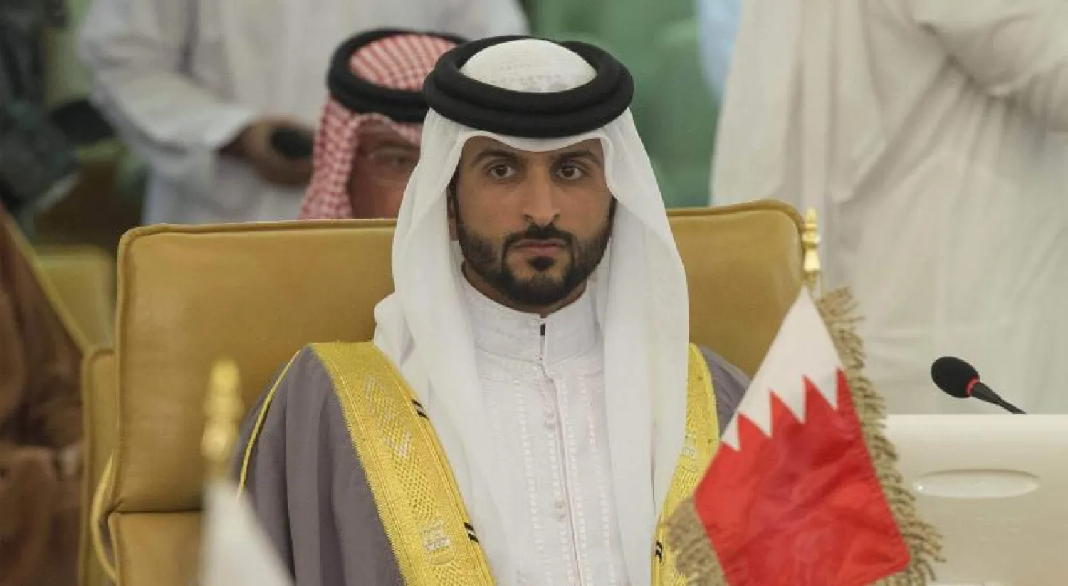 الشيخ ناصر بن حمد آل خليفة  رئيس الوفد البحريني في اجتماع هيئة الشؤون الاقتصادية الخليجية